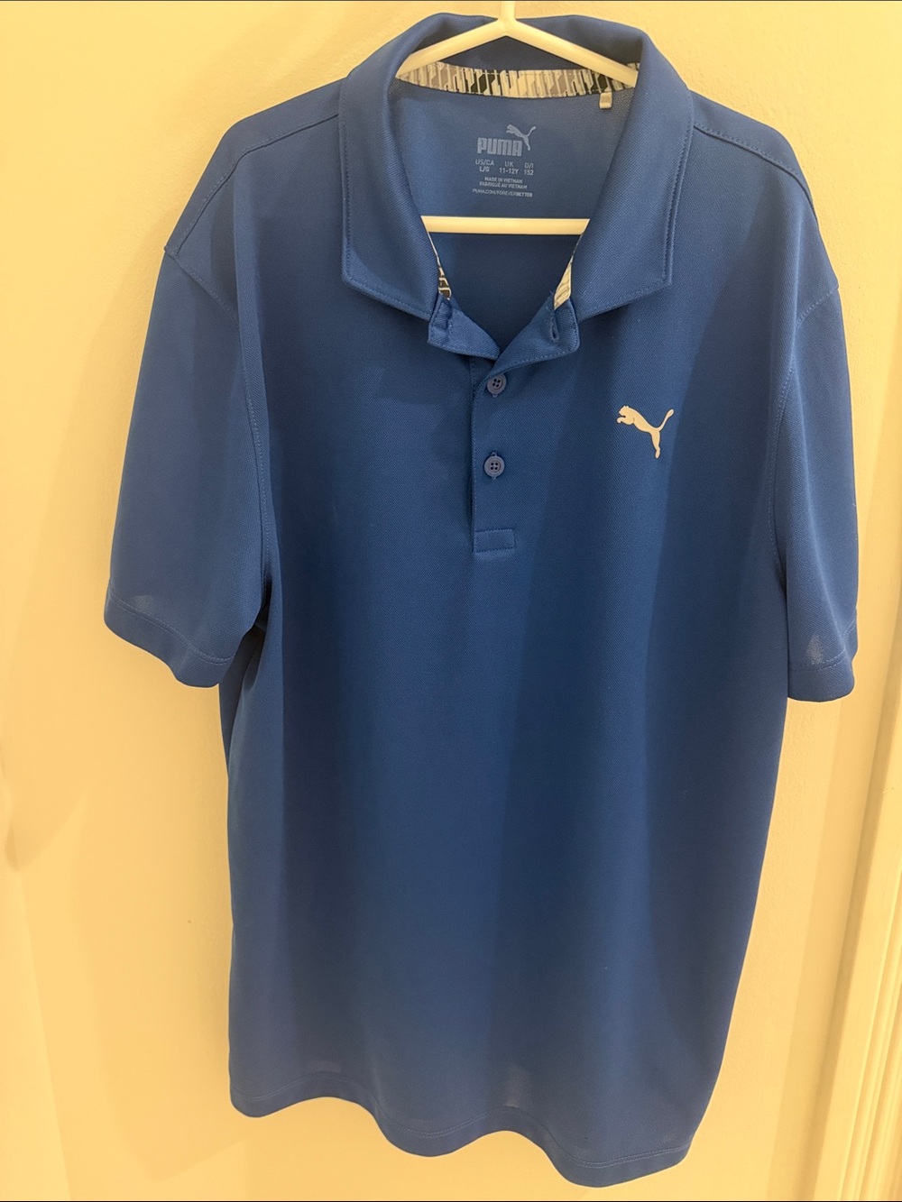 Puma Boy’s Royal Blue Short Sleeve Polo